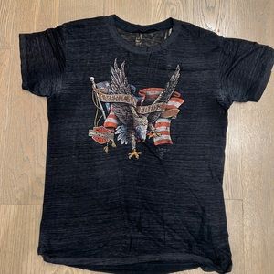 One of a kind vintage Harley tee. Only one in earth I’ll bet!